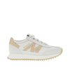 pacey2 leather and canvas sneakers