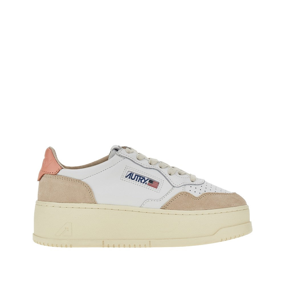 AUTRY 39 suede and leather medalist platform sneakers