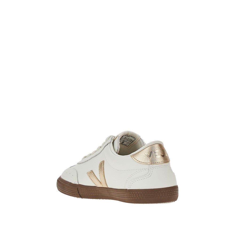 leather volley sneakers