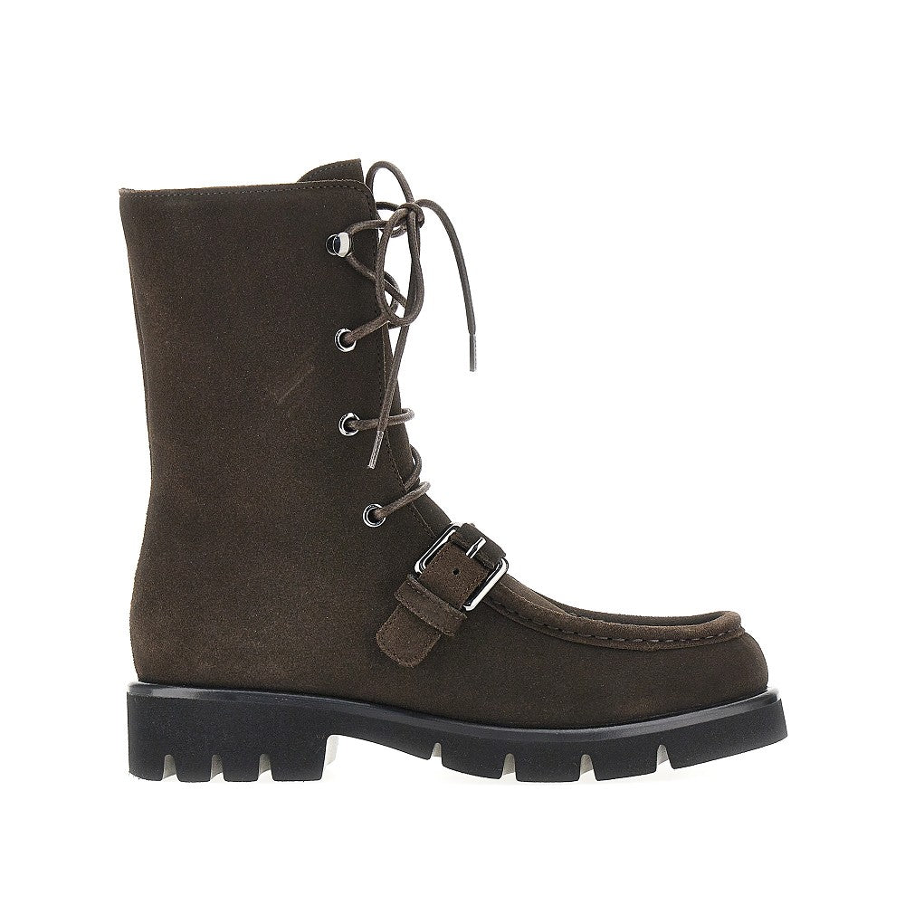 EMPORIO ARMANI 37 suede leather ankle boots