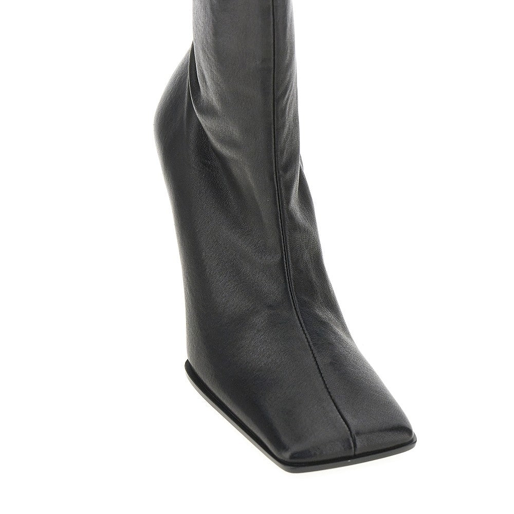 soft square keather boots