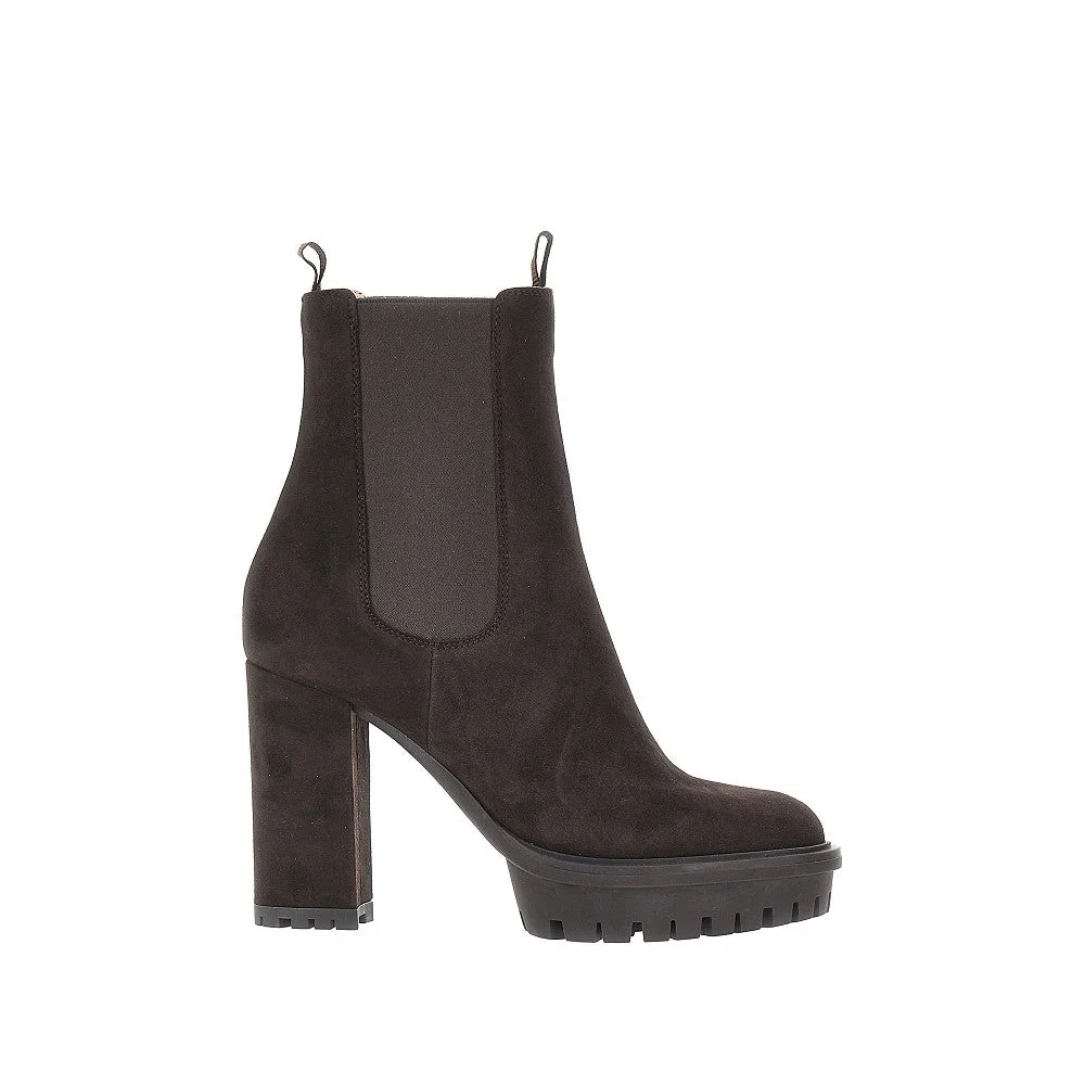 GIANVITO ROSSI 36+ stivaletti barry in pelle scamosciata