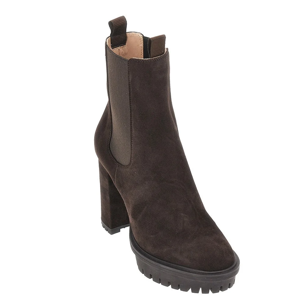 GIANVITO ROSSI 36+ stivaletti barry in pelle scamosciata