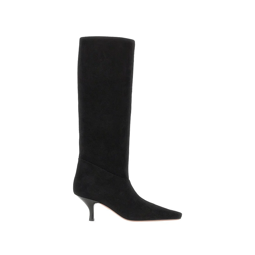 PARIS TEXAS 36+ rose suede leather boots