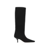 rose suede leather boots