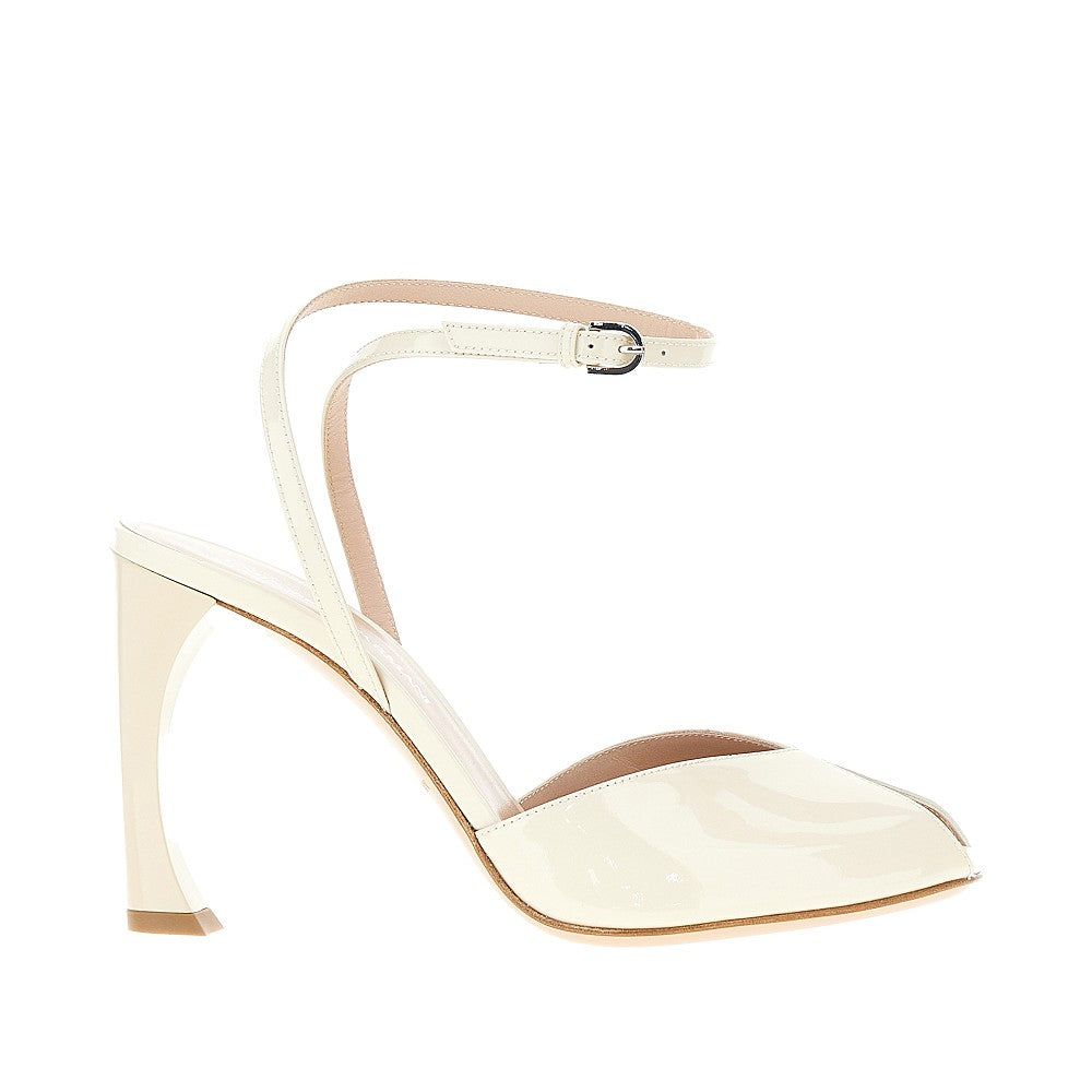 patent leather open-toe sandals