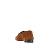 medusa suede leather loafers