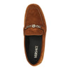 medusa suede leather loafers