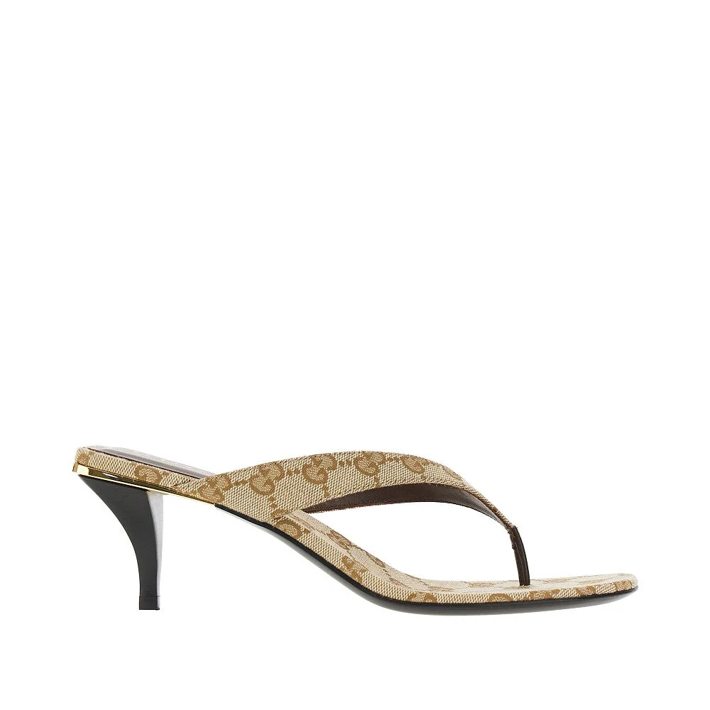 GUCCI 39 original gg vittoria thong mules