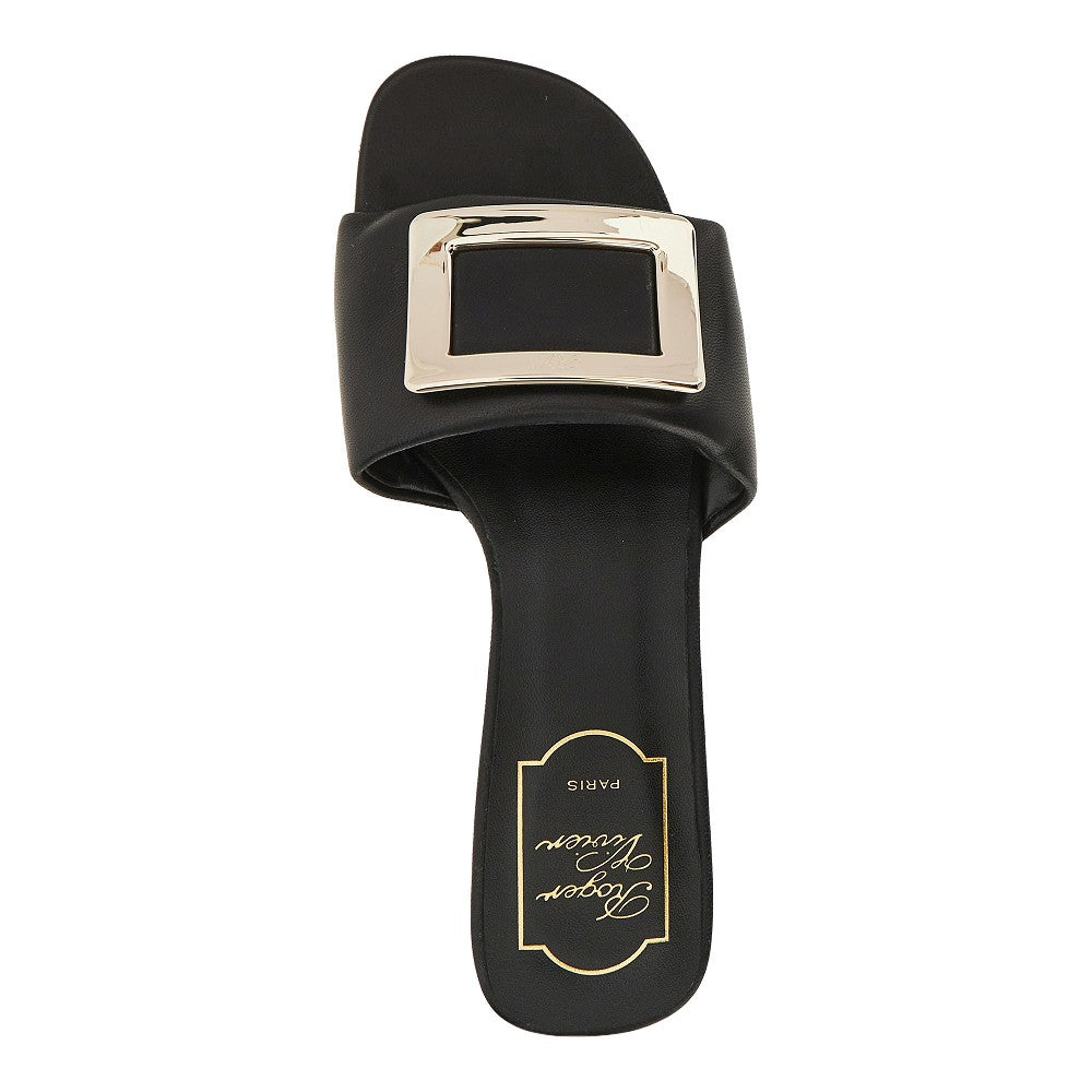 vivchoc buckle nappa leather slides