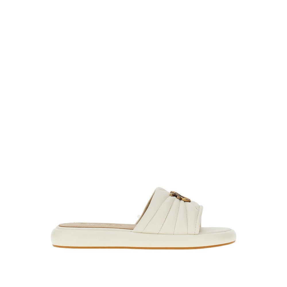love birds nappa leather slides