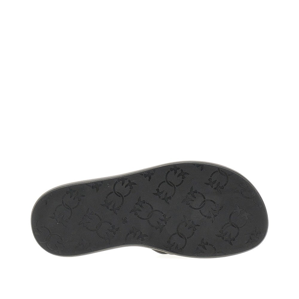 love birds nappa leather slides