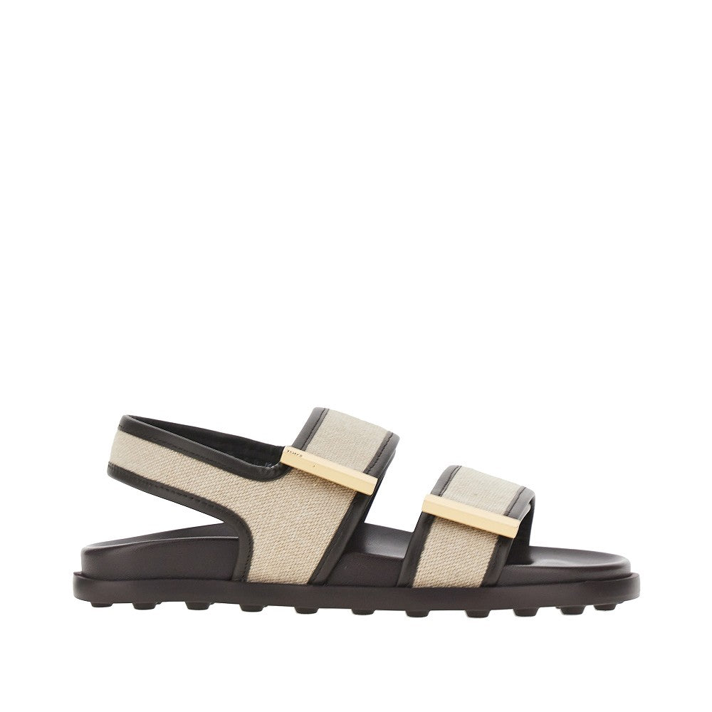 TODS 37 canvas and leather sandals