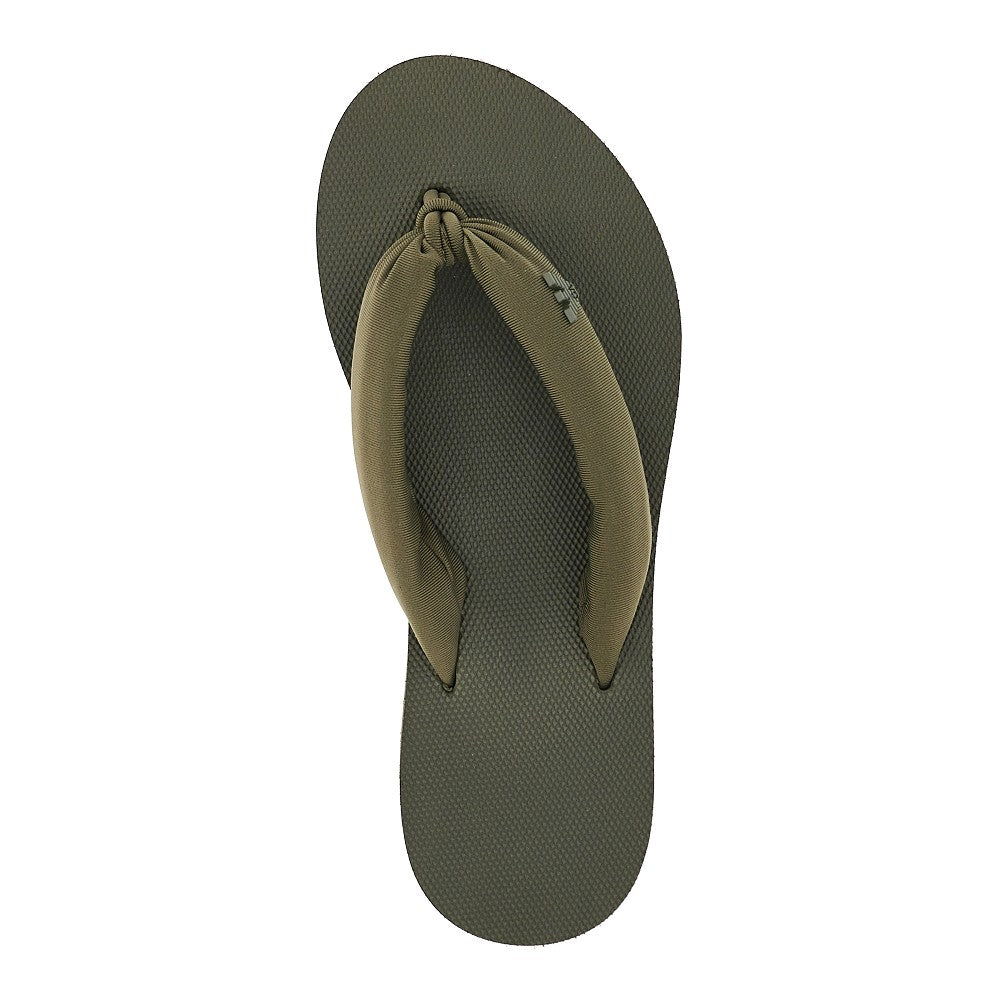 rubber thong slides with eagle logo
