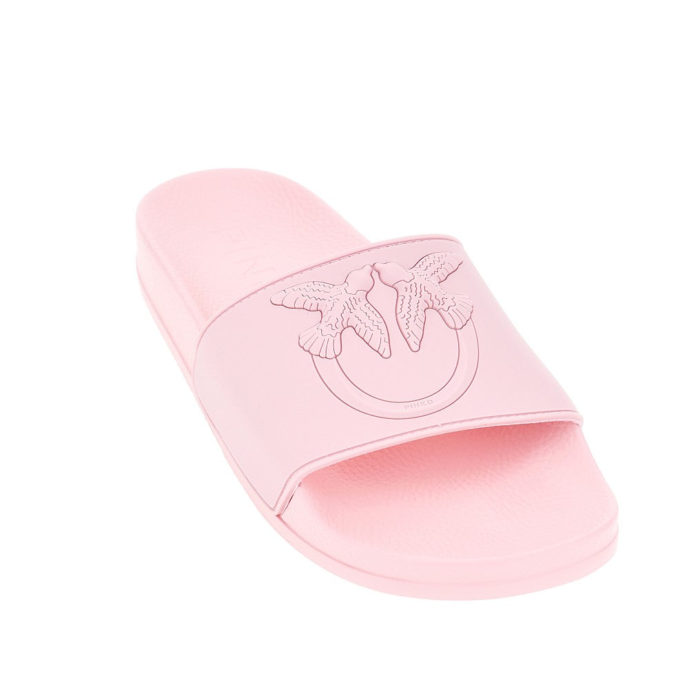 love birds logo rubber slides