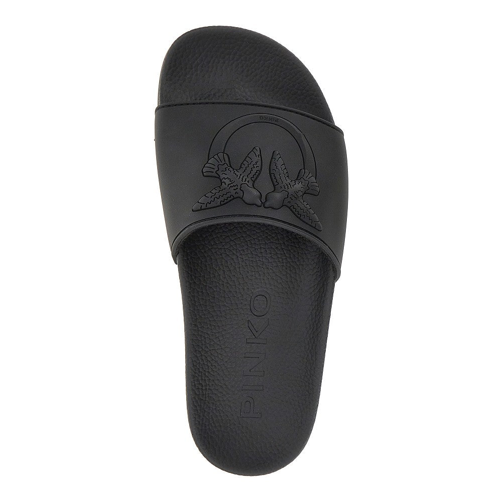 love birds logo rubber slides