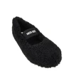 shearling ballet flats