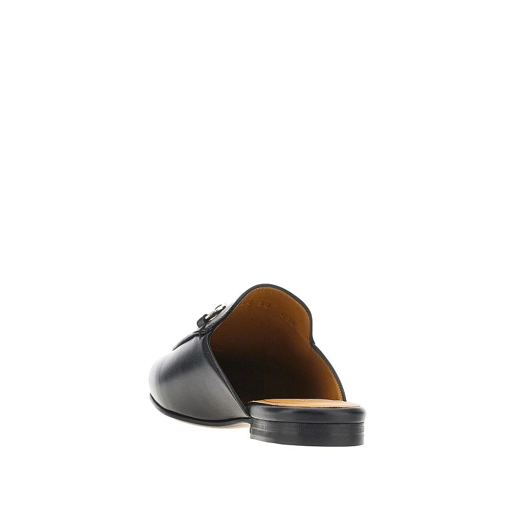 leather princetown sabot with horsebit