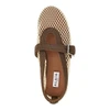 satin cord and net ballet flats