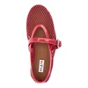 fishnet ballerina flats