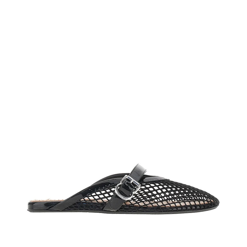 ALAIA 36 net flat mules