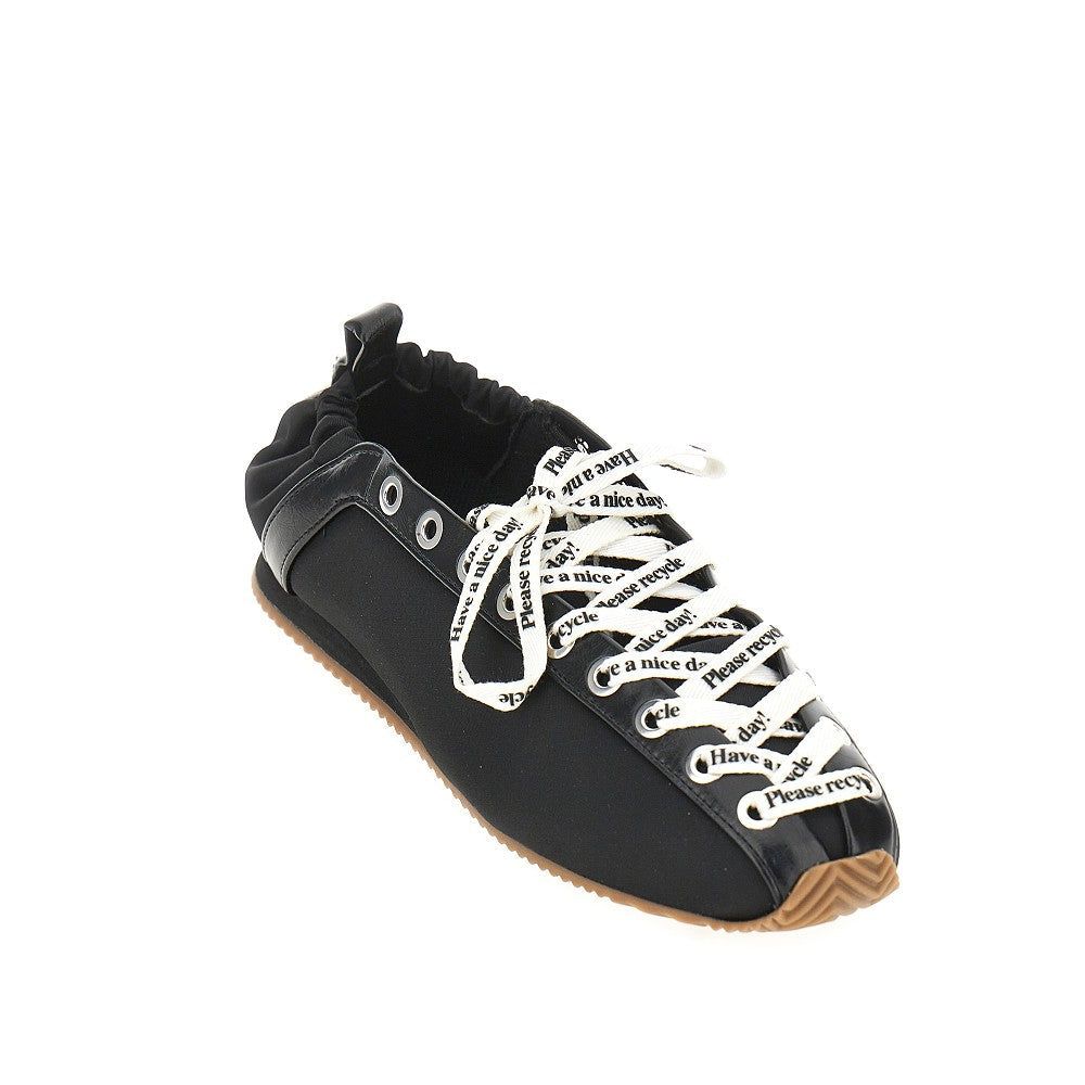 GANNI 37 sporty nylon ballerina flats