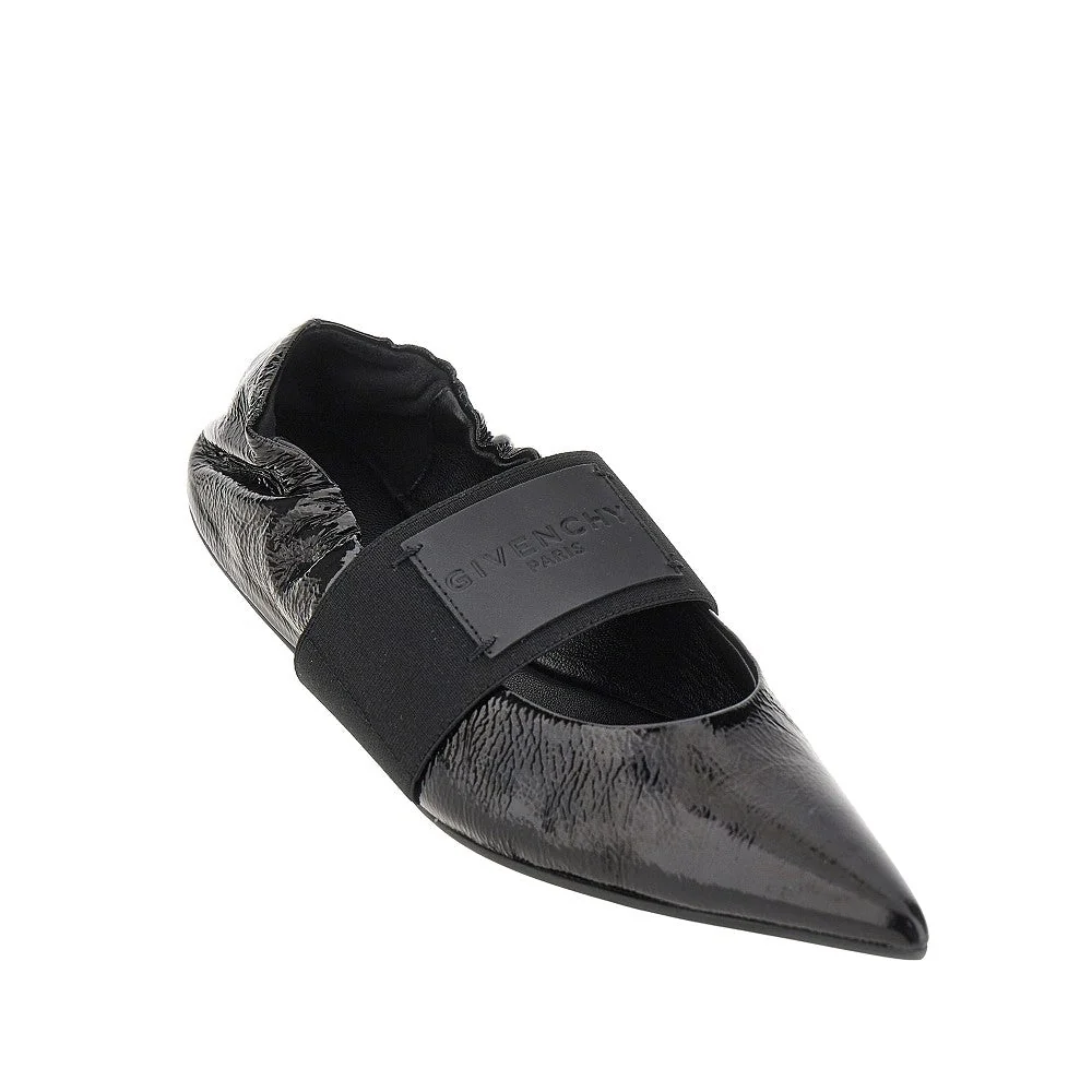 GIVENCHY 36 naplack leather crush ballet flats