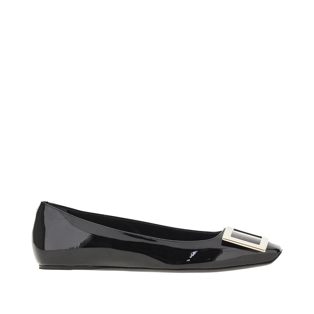 ROGER VIVIER 35 trompette patent leather ballet flats