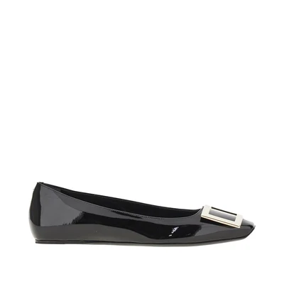 trompette patent leather ballet flats