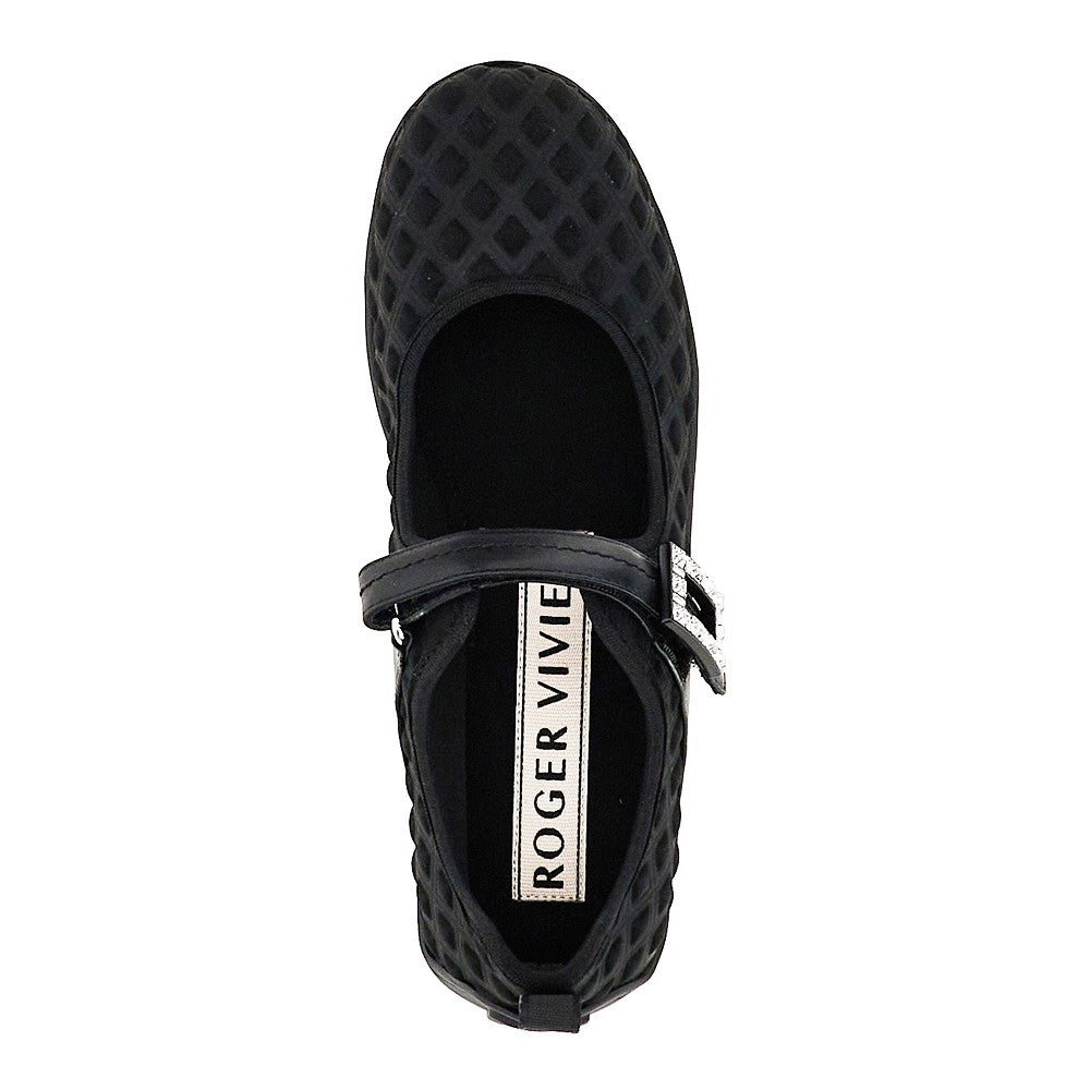 embossed fabric viv low babies ballerinas