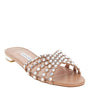 tequila nappa leather slides with crystals