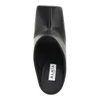squared-toe leather mules