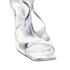 azia 95 metallized leather sandals