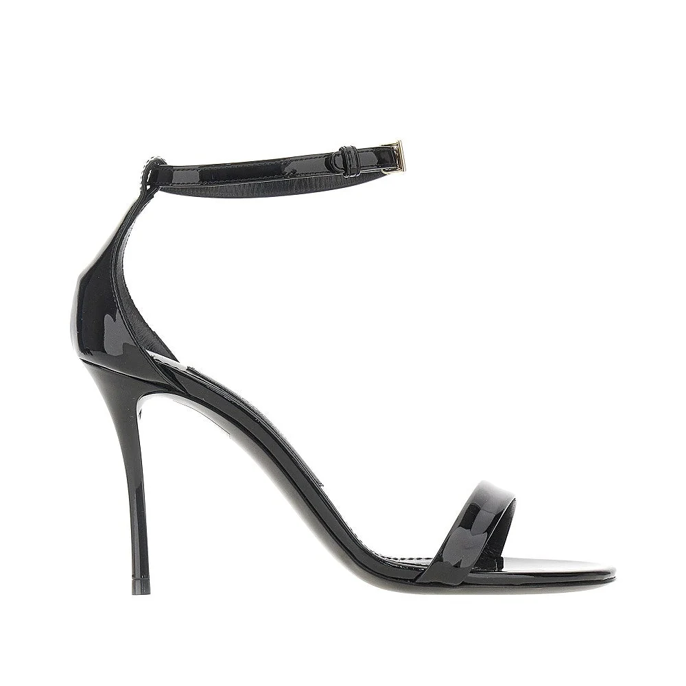 patent leather sandals