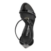 patent leather sandals