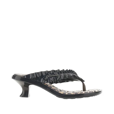 ganni x melissa rubber thong heel