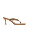 farah suede leather heeled slides