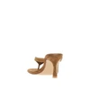 farah suede leather heeled slides