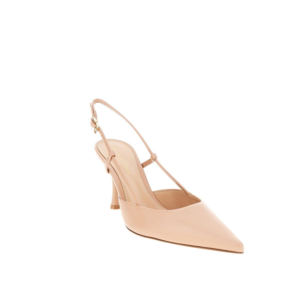 GIANVITO ROSSI 40 leather ascent slingback pumps