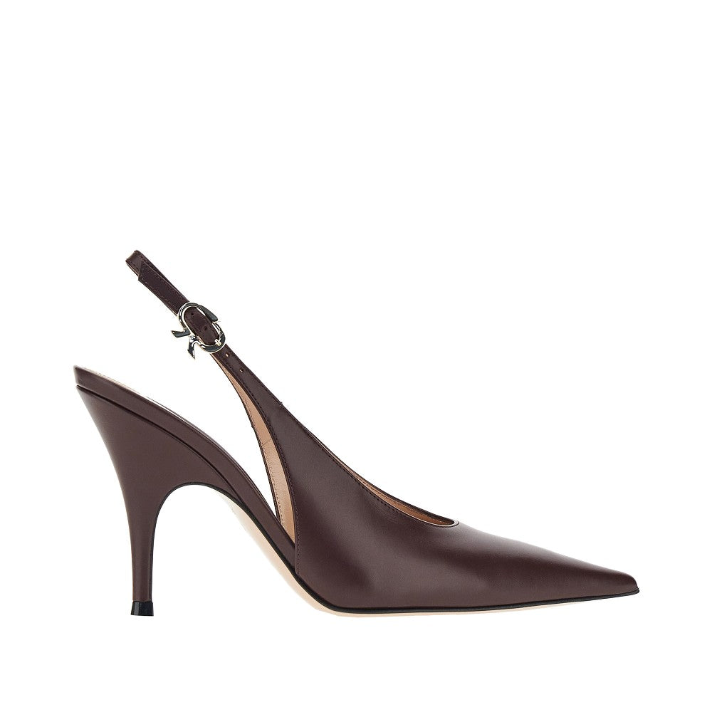 sofia leather slingback pumps