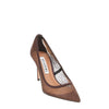 nude mesh pumps