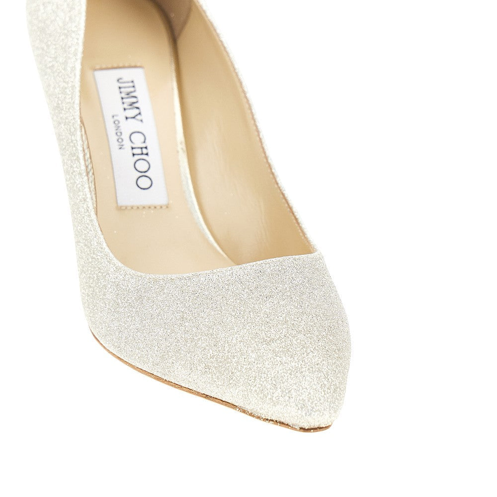 JIMMY CHOO 37 romy 85 glittered pumps
