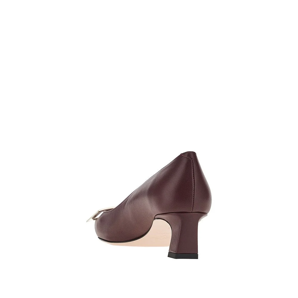 trompette leather pumps