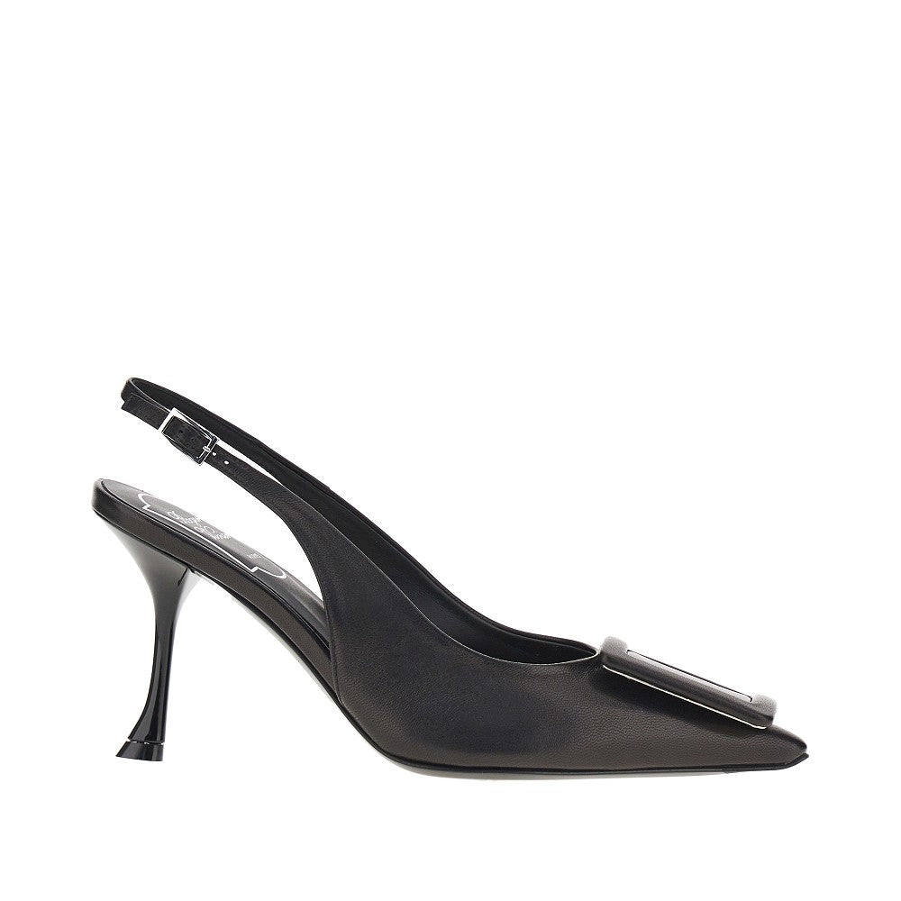 ROGER VIVIER 36 viv in the city nappa leather slingback
