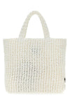 Logo Small Raffia Tote