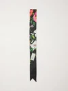 floral print gg monogram silk bandeau