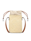 Square Pocket Anagram Raffia Bag