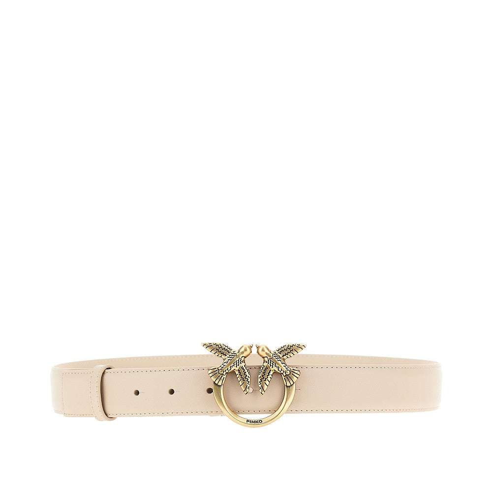 PINKO XS love birds leather belt
