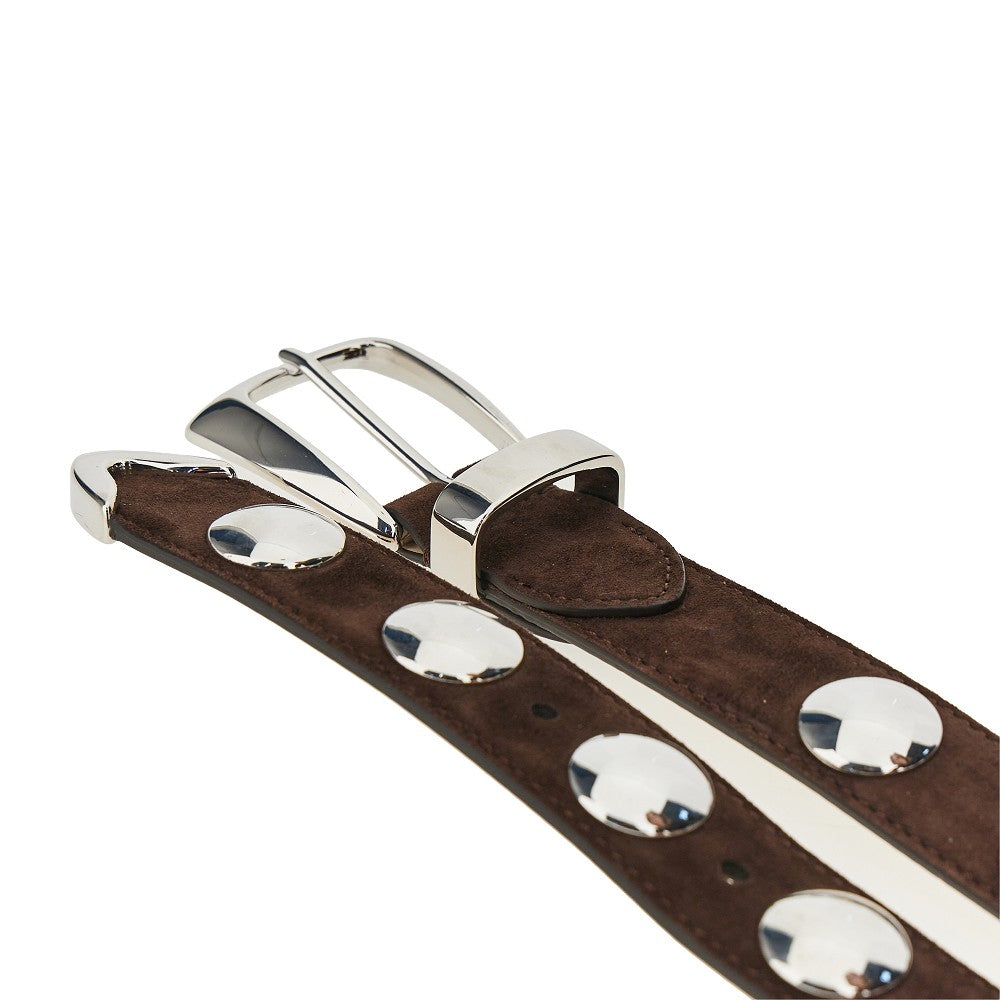 KHAITE 75 benny suede leather belt