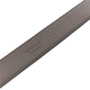 leather belt with logo print